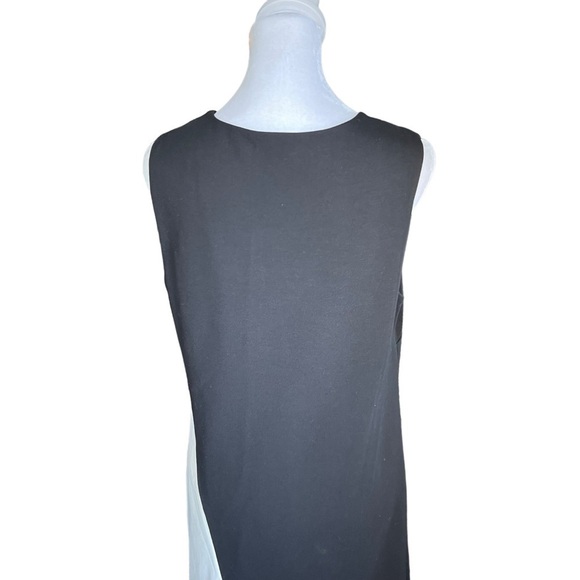 Diane Von Furstenberg - Livvy Asymmetrical Black & White Dress Sz 6 - Picture 5 of 14